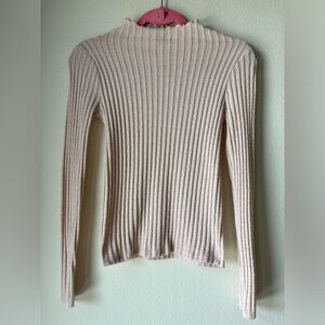 Mock turtleneck long sleeve top